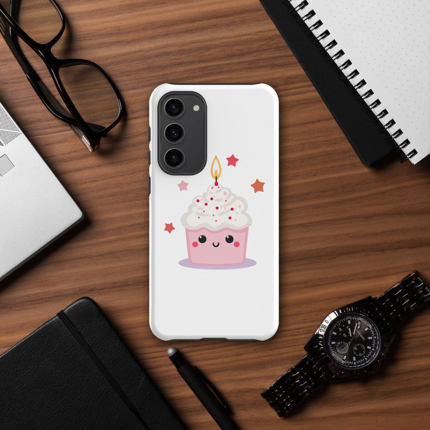 Coque solide pour Samsung® - Cupcake Licorne