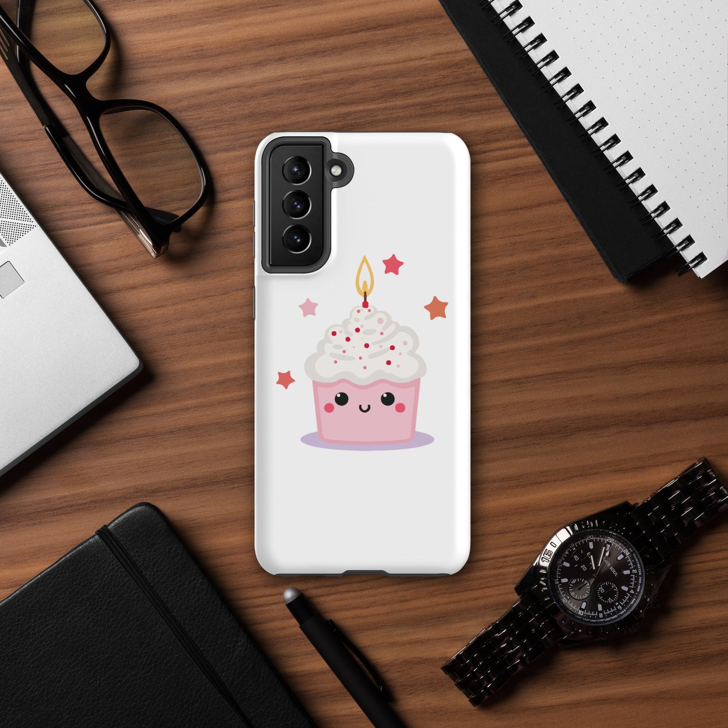 Coque solide pour Samsung® - Cupcake Licorne
