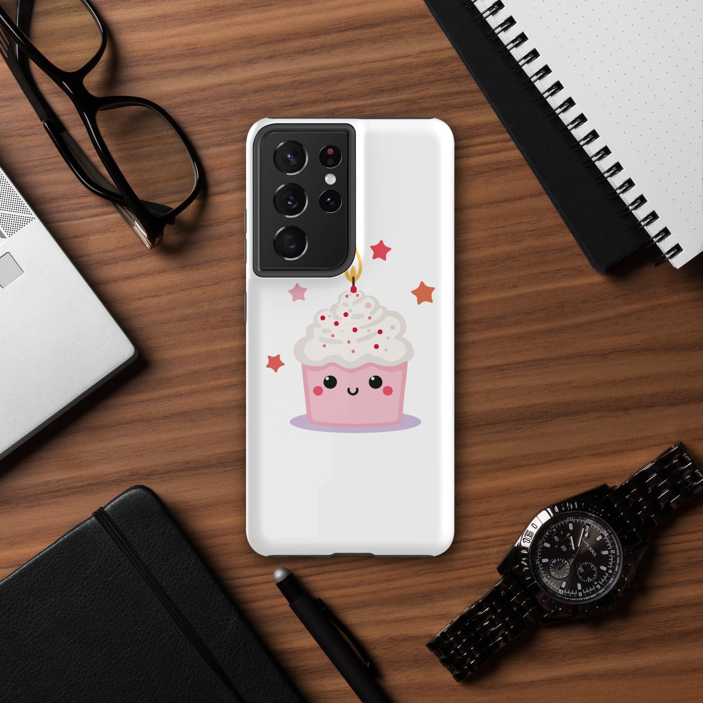 Coque solide pour Samsung® - Cupcake Licorne