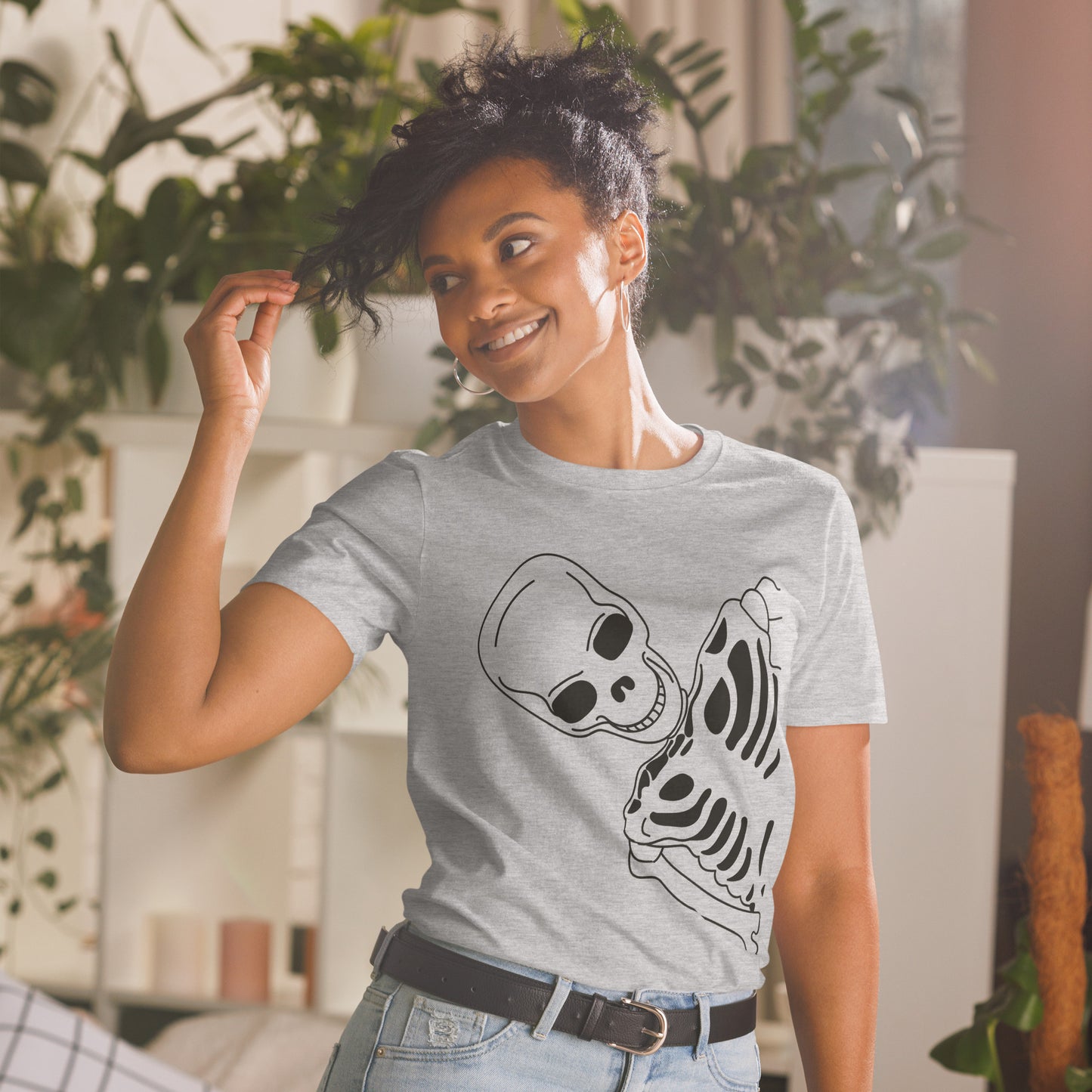 T-shirt Unisexe à Manches Courtes - Squelette
