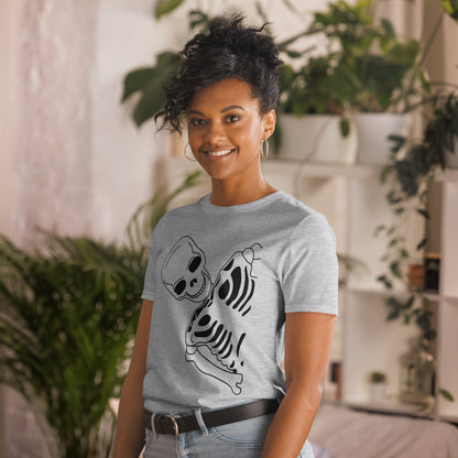 T-shirt Unisexe à Manches Courtes - Squelette