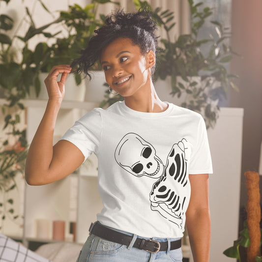T-shirt Unisexe à Manches Courtes - Squelette