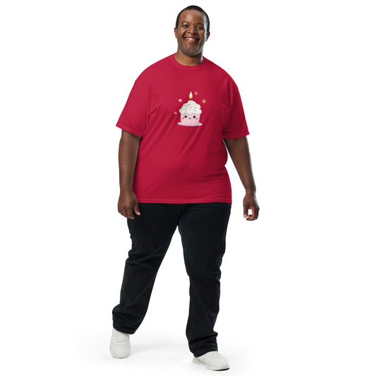 T-shirt teinté lourd unisexe - Cupcake Licorne
