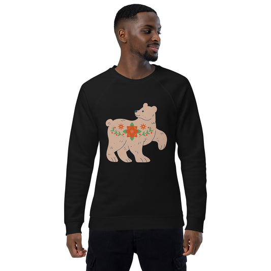 Sweatshirt écologique raglan unisexe - Biche De Noël