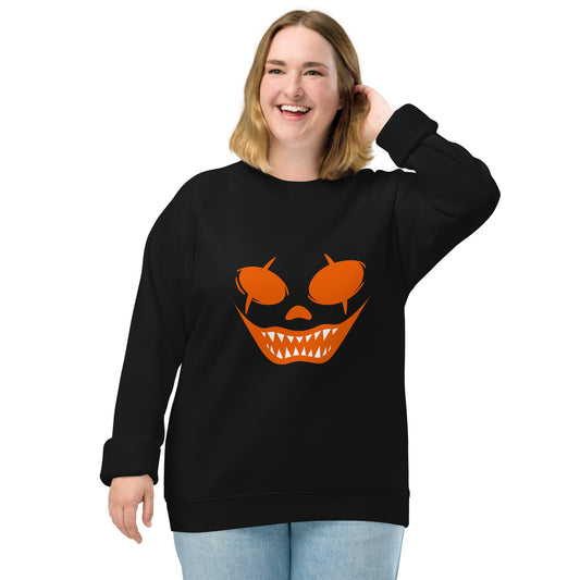 Sweatshirt écologique raglan unisexe - Sourire d'Enfer