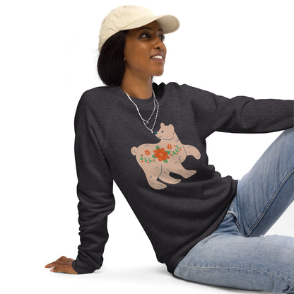 Sweatshirt écologique raglan unisexe - Biche De Noël