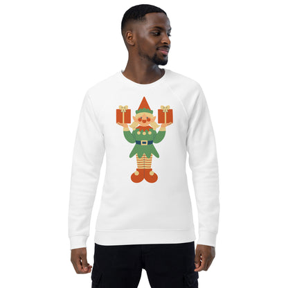 Sweatshirt écologique raglan unisexe - Lutin De Noël