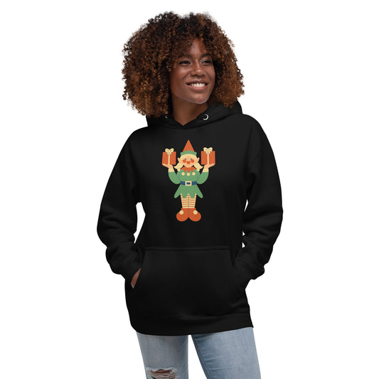 Sweat à Capuche Unisexe - Lutin De Noël