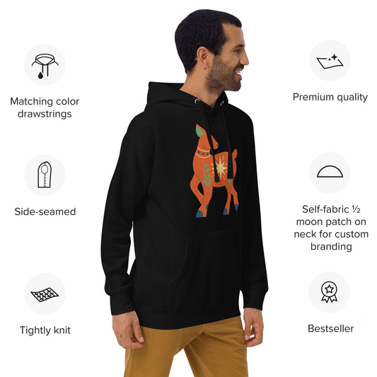 Sweat à Capuche Unisexe - Cerf