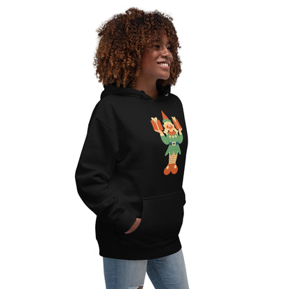 Sweat à Capuche Unisexe - Lutin De Noël
