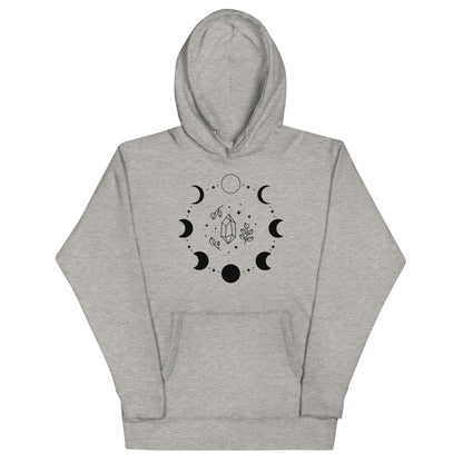 Sweat à Capuche Unisexe - Cycle de Lune
