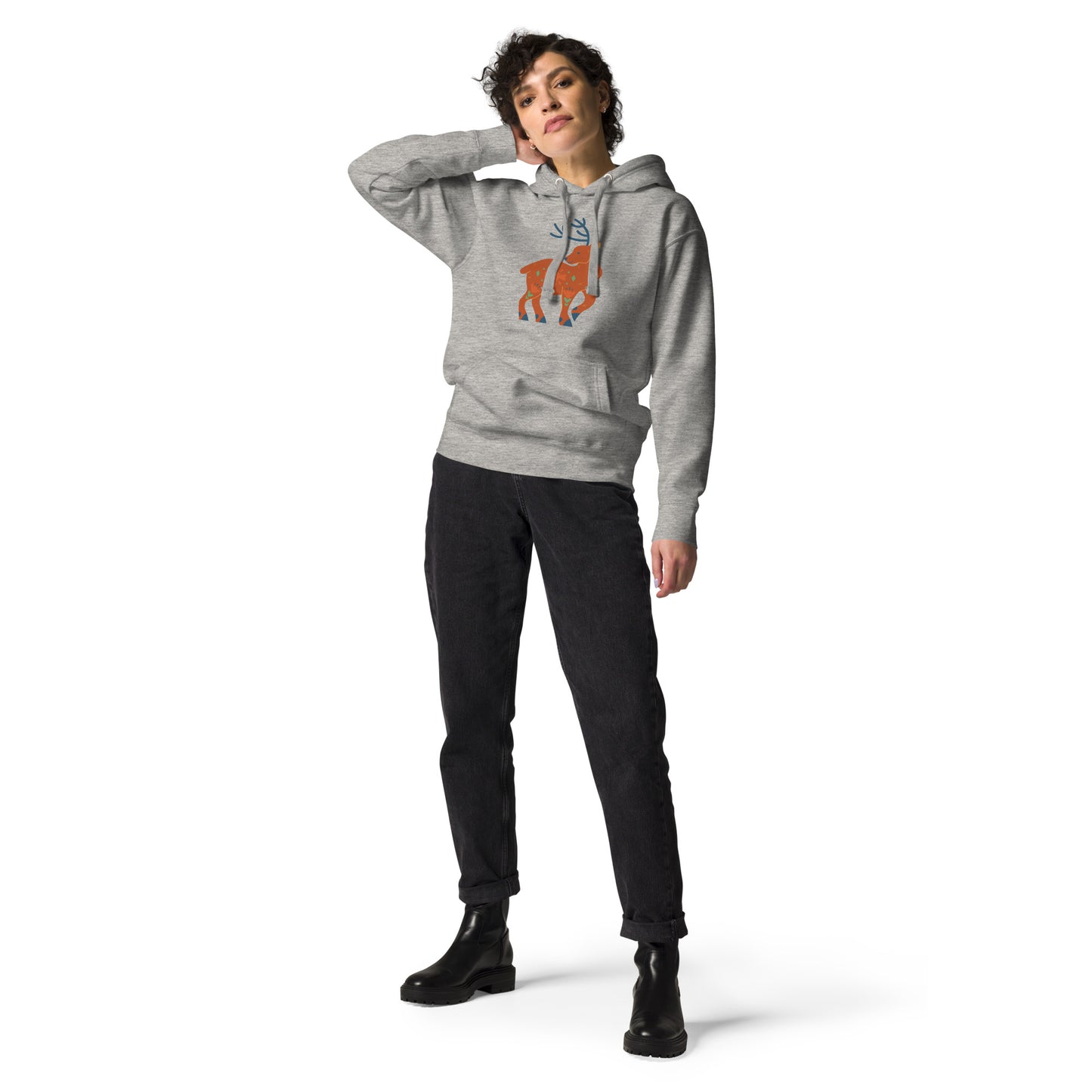 Sweat à Capuche Unisexe - Cerf De Noël