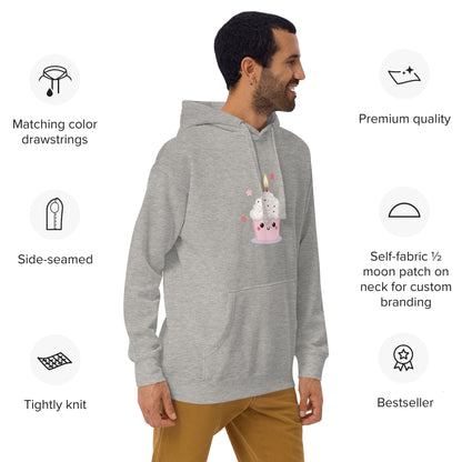 Sweat à Capuche Unisexe - CupCake Licorne