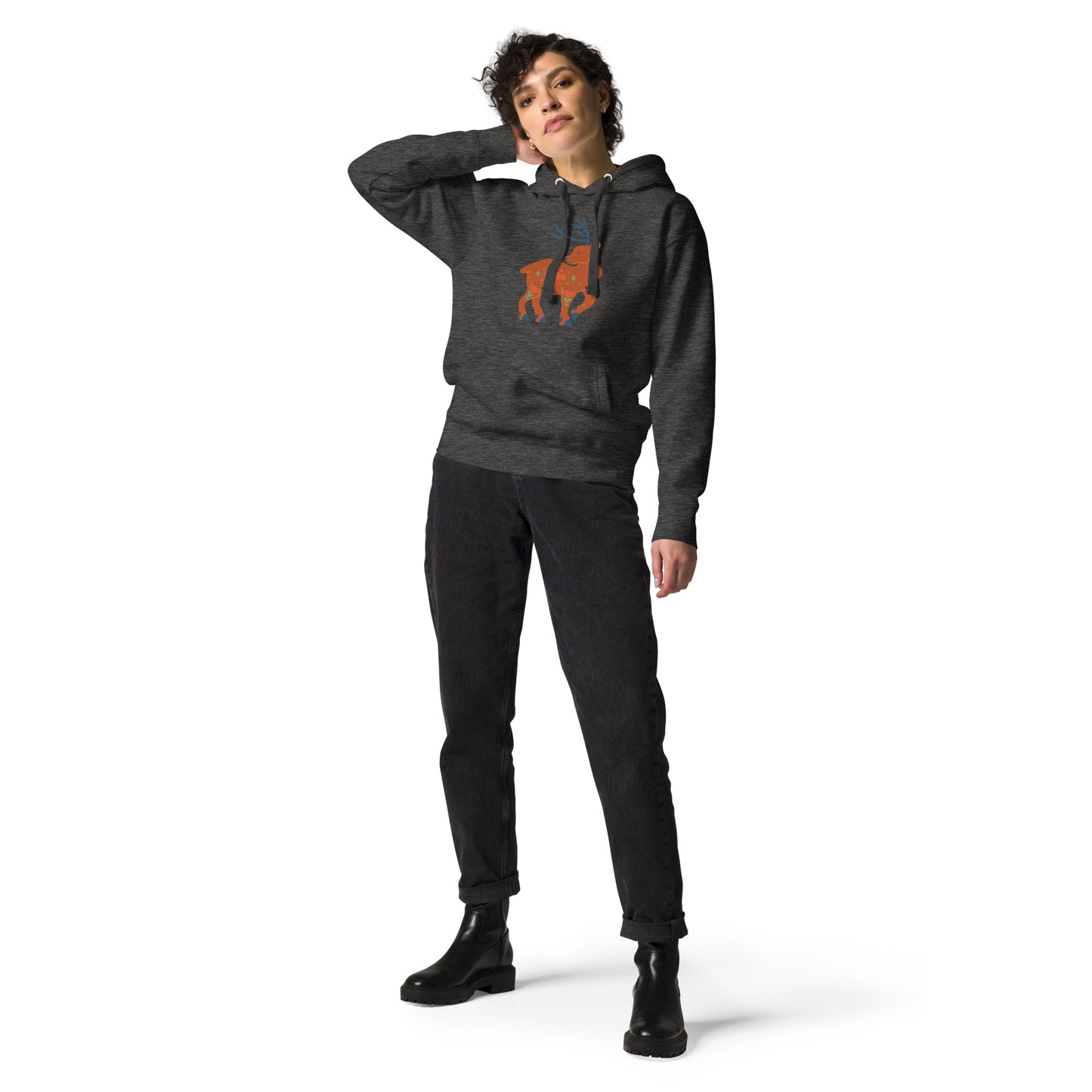 Sweat à Capuche Unisexe - Cerf De Noël
