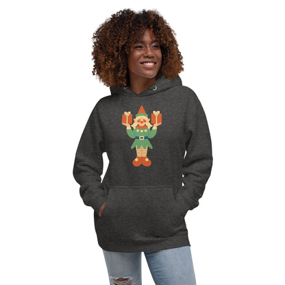 Sweat à Capuche Unisexe - Lutin De Noël