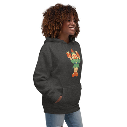 Sweat à Capuche Unisexe - Lutin De Noël