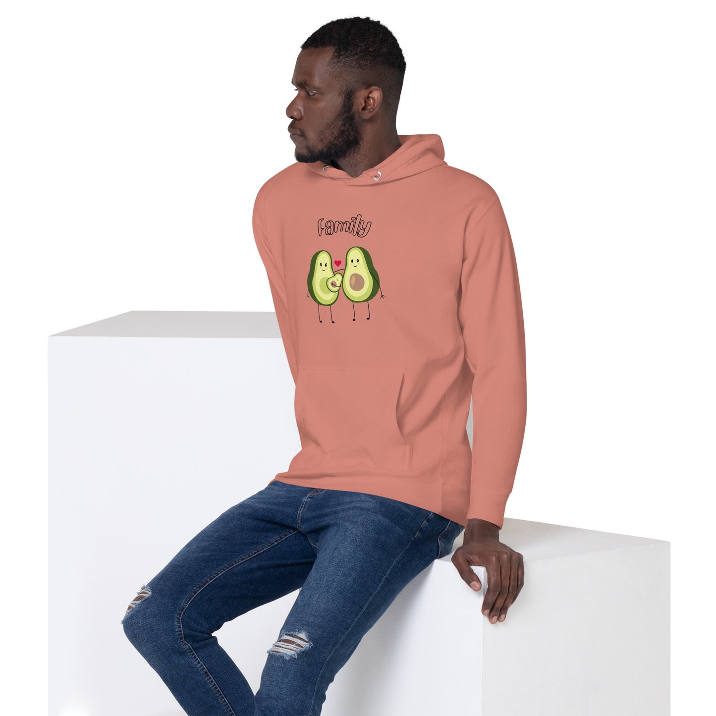 Sweat à Capuche Unisexe - Avocado Family