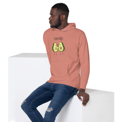Sweat à Capuche Unisexe - Avocado Family