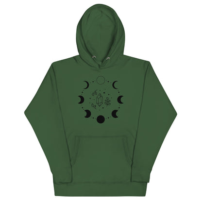 Sweat à Capuche Unisexe - Cycle de Lune