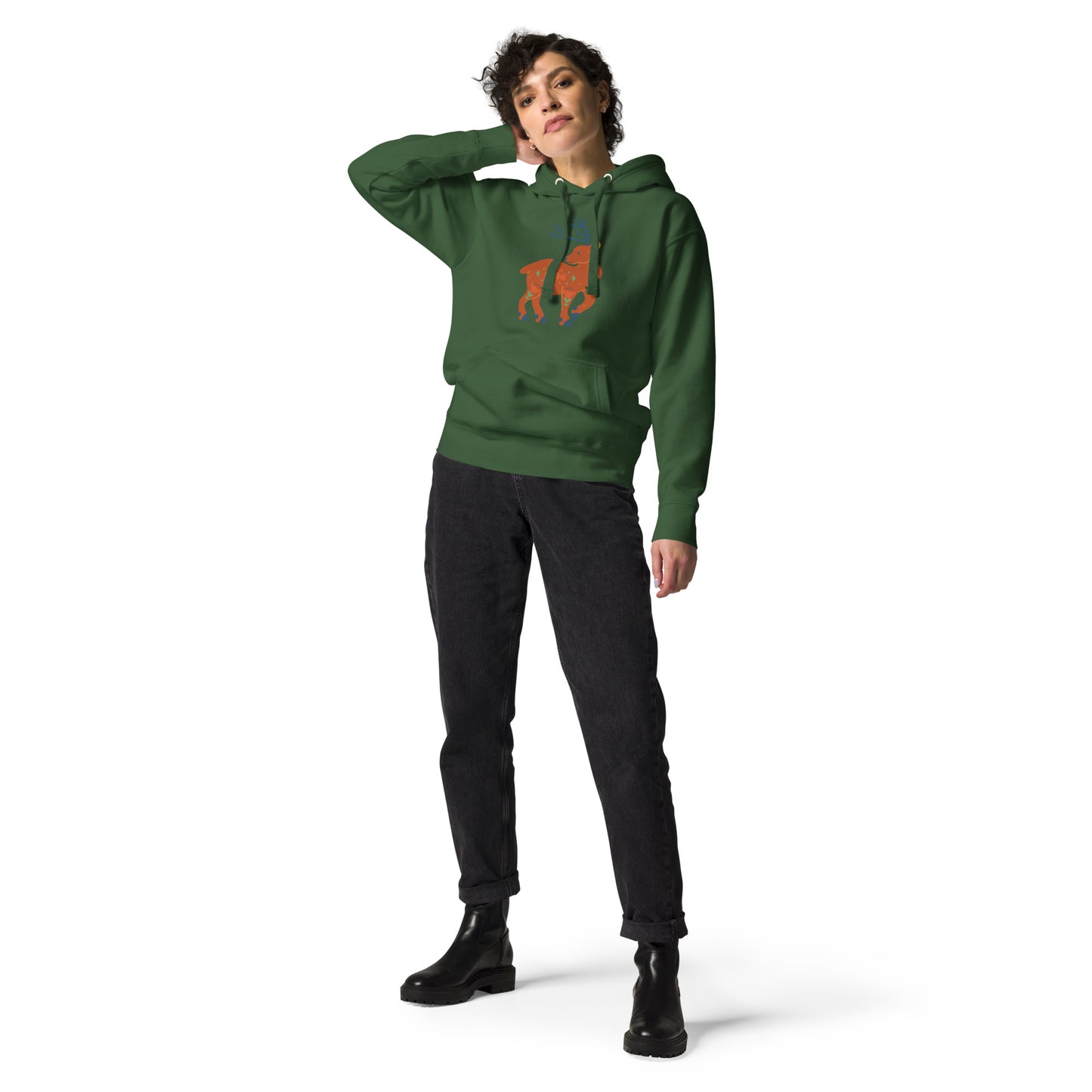 Sweat à Capuche Unisexe - Cerf De Noël