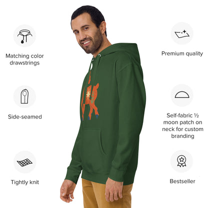 Sweat à Capuche Unisexe - Cerf