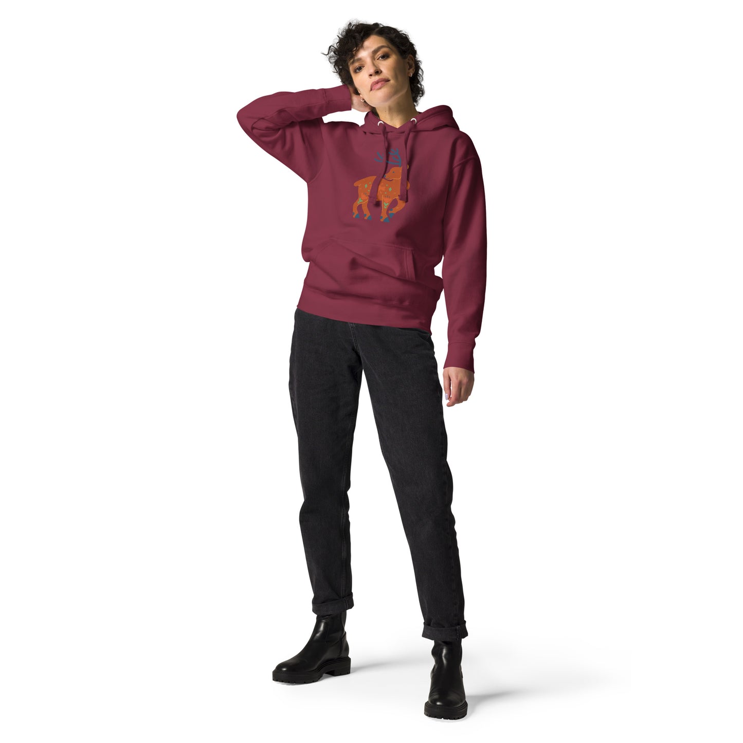 Sweat à Capuche Unisexe - Cerf De Noël
