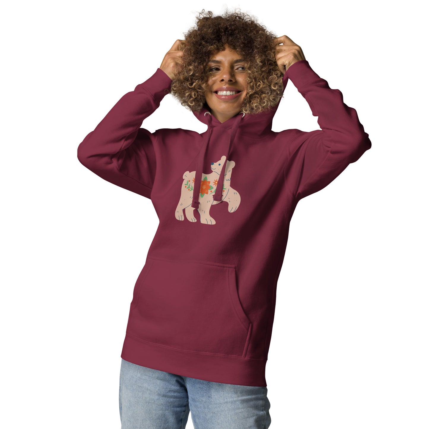 Sweat à Capuche Unisexe - Biche De Noël