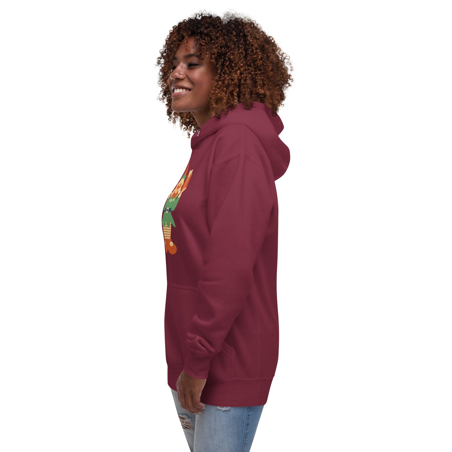 Sweat à Capuche Unisexe - Lutin De Noël