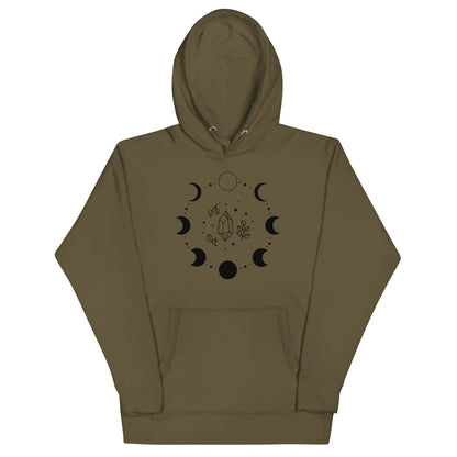 Sweat à Capuche Unisexe - Cycle de Lune