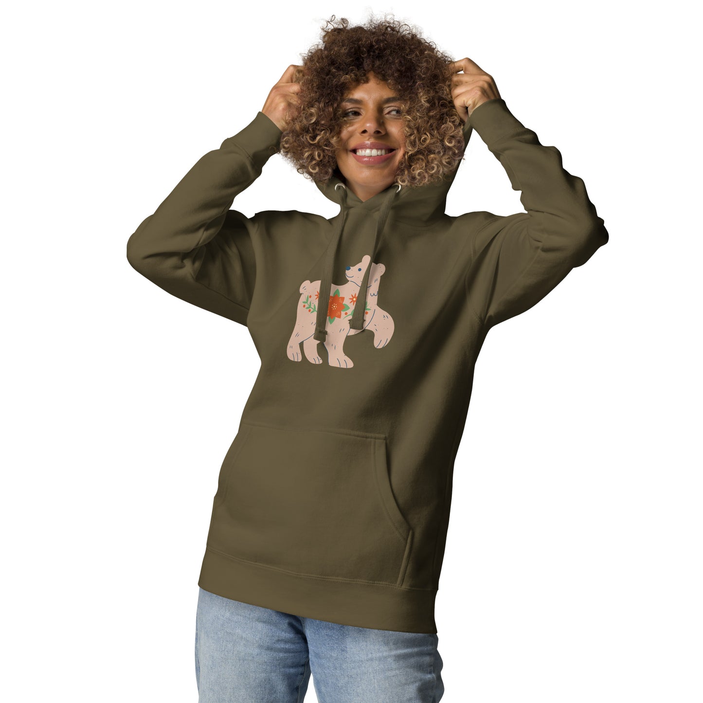 Sweat à Capuche Unisexe - Biche De Noël