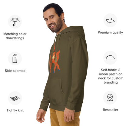 Sweat à Capuche Unisexe - Cerf