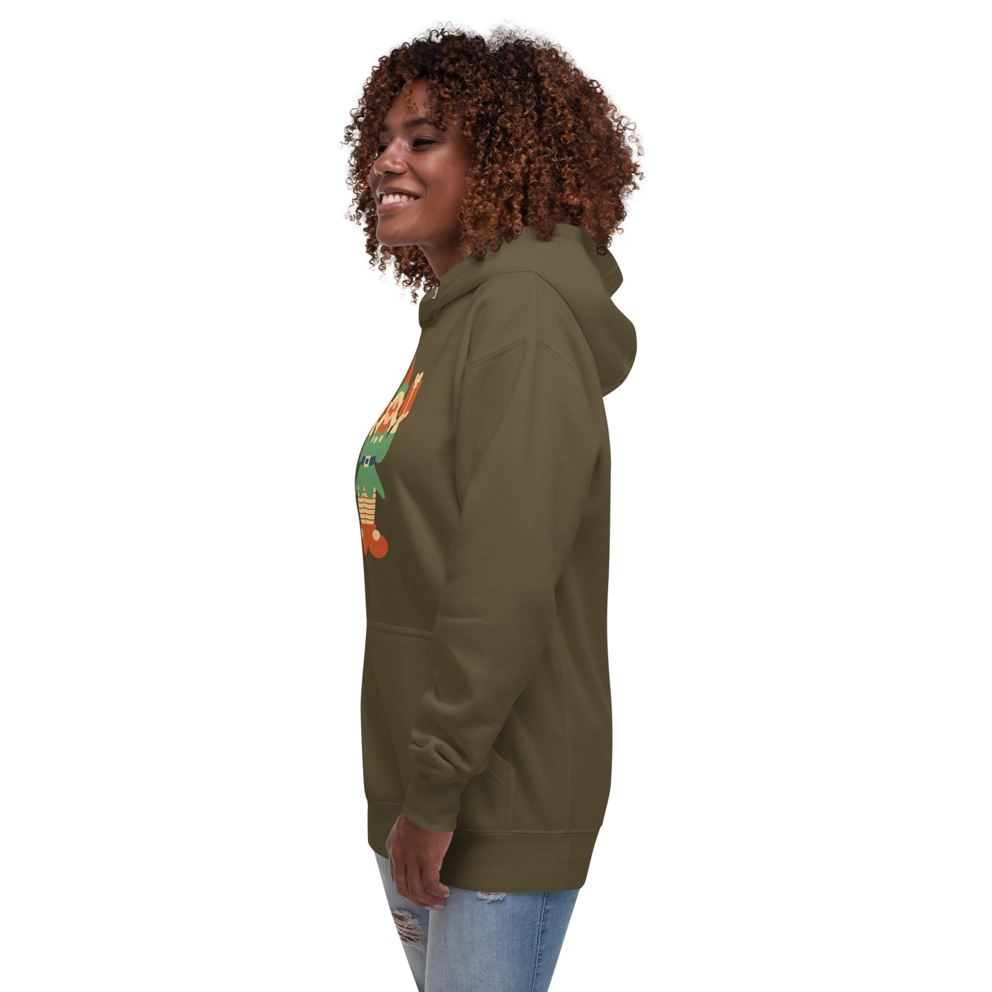 Sweat à Capuche Unisexe - Lutin De Noël