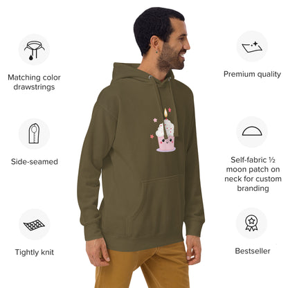 Sweat à Capuche Unisexe - CupCake Licorne