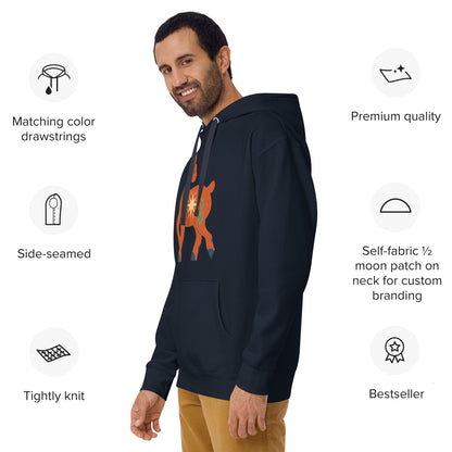 Sweat à Capuche Unisexe - Cerf