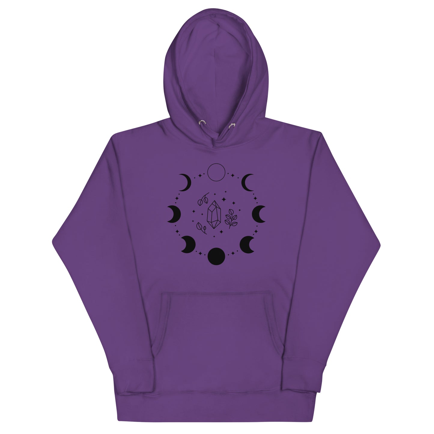 Sweat à Capuche Unisexe - Cycle de Lune