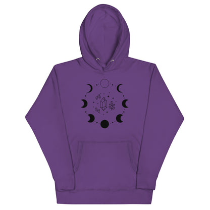 Sweat à Capuche Unisexe - Cycle de Lune