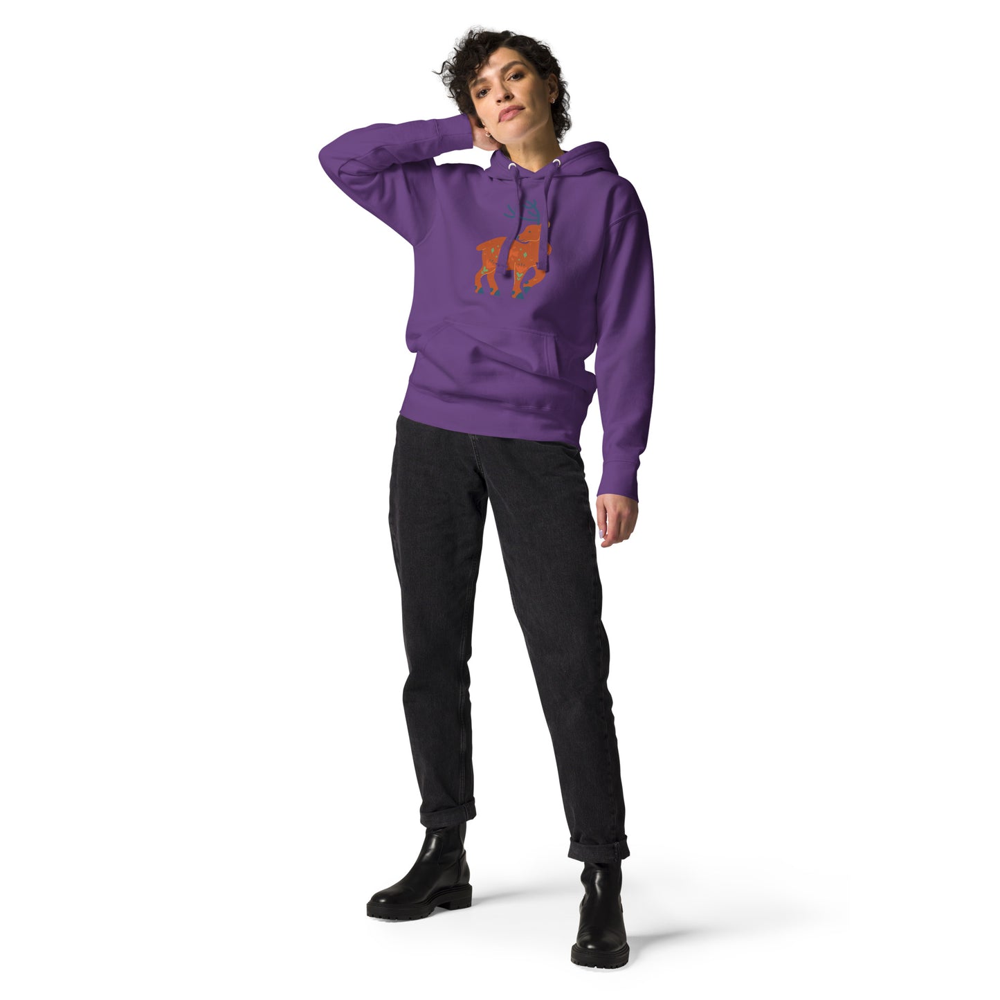 Sweat à Capuche Unisexe - Cerf De Noël