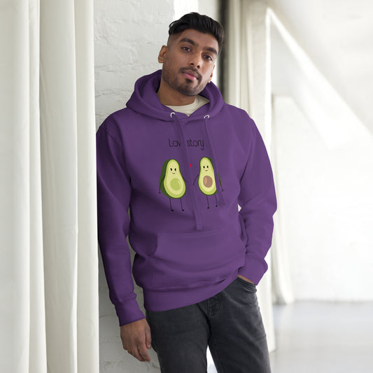 Sweat à Capuche Unisexe - Avocado Couple