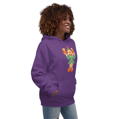 Sweat à Capuche Unisexe - Lutin De Noël