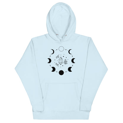 Sweat à Capuche Unisexe - Cycle de Lune