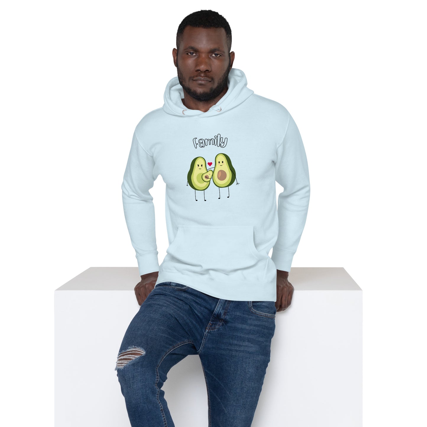 Sweat à Capuche Unisexe - Avocado Family