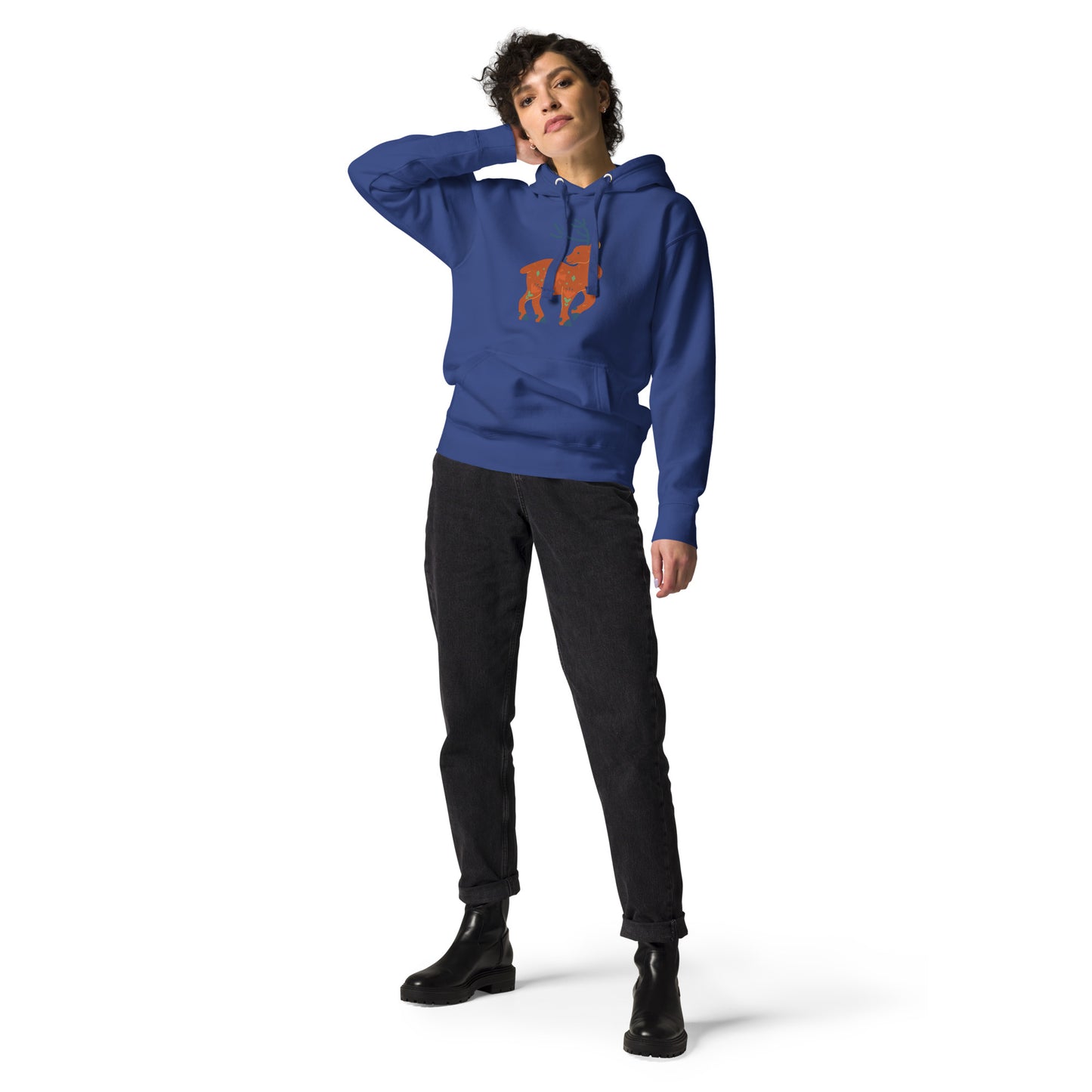 Sweat à Capuche Unisexe - Cerf De Noël