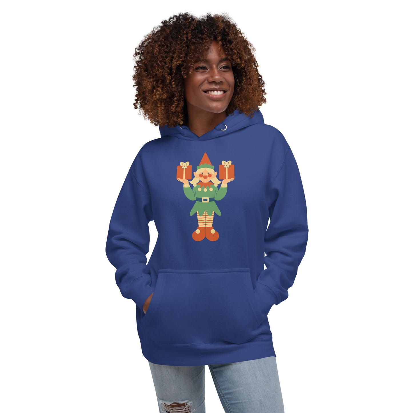 Sweat à Capuche Unisexe - Lutin De Noël