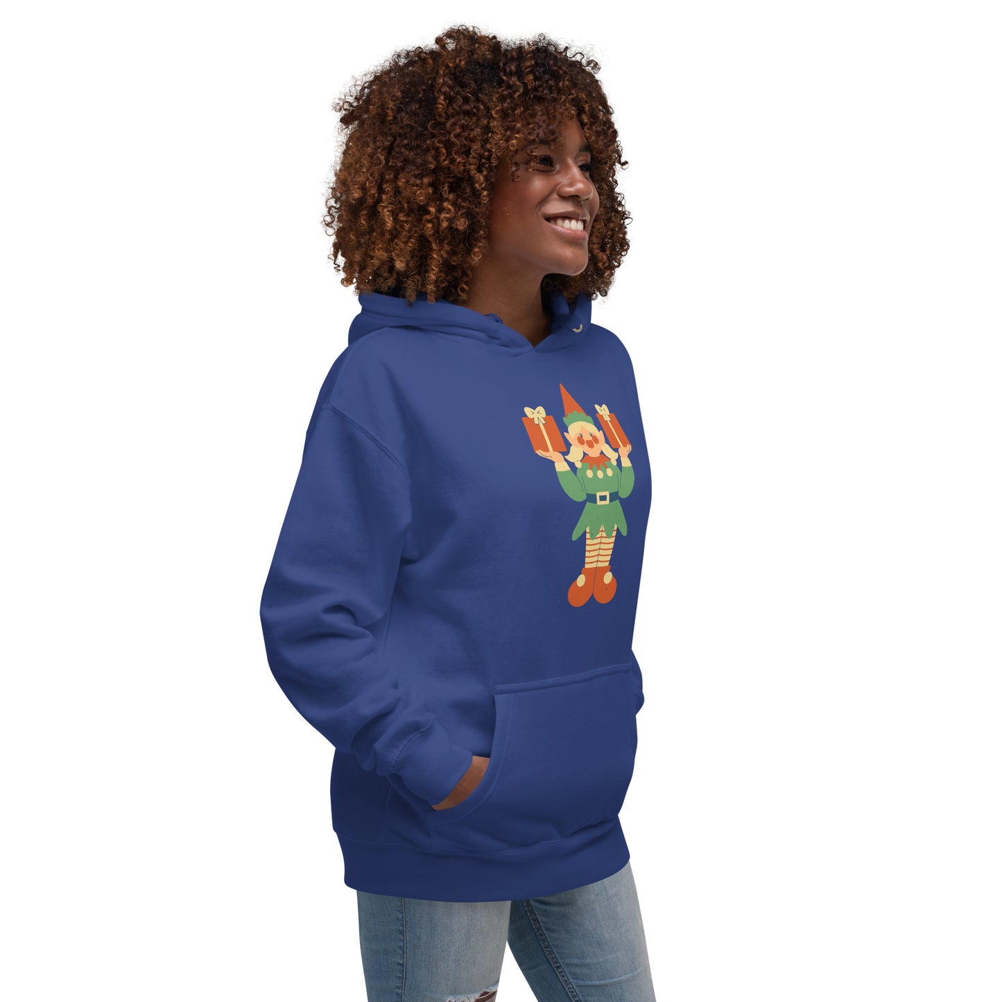 Sweat à Capuche Unisexe - Lutin De Noël