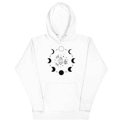 Sweat à Capuche Unisexe - Cycle de Lune