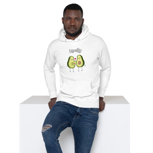 Sweat à Capuche Unisexe - Avocado Family