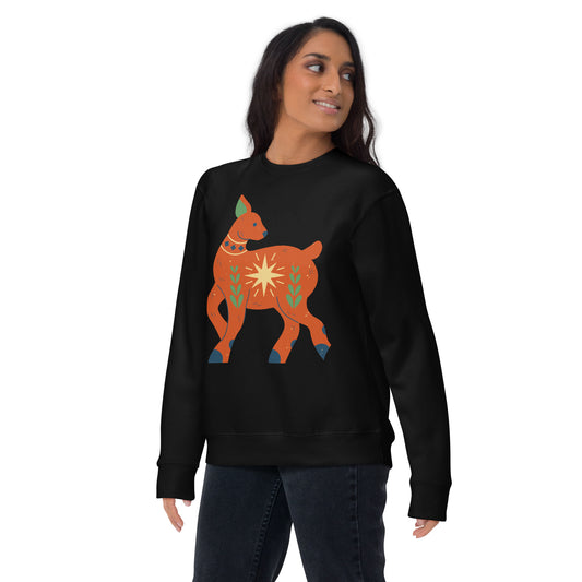 Sweatshirt premium unisexe - Cerf de Noël