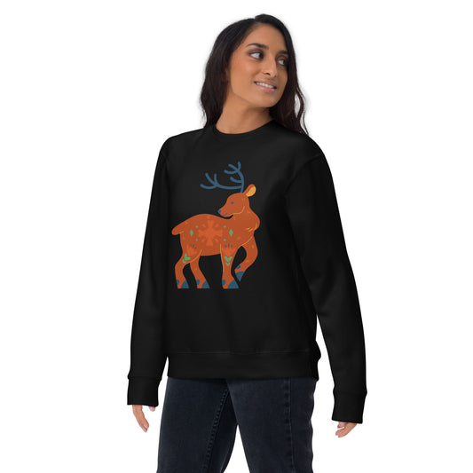 Sweatshirt premium unisexe - Cerf De Noël