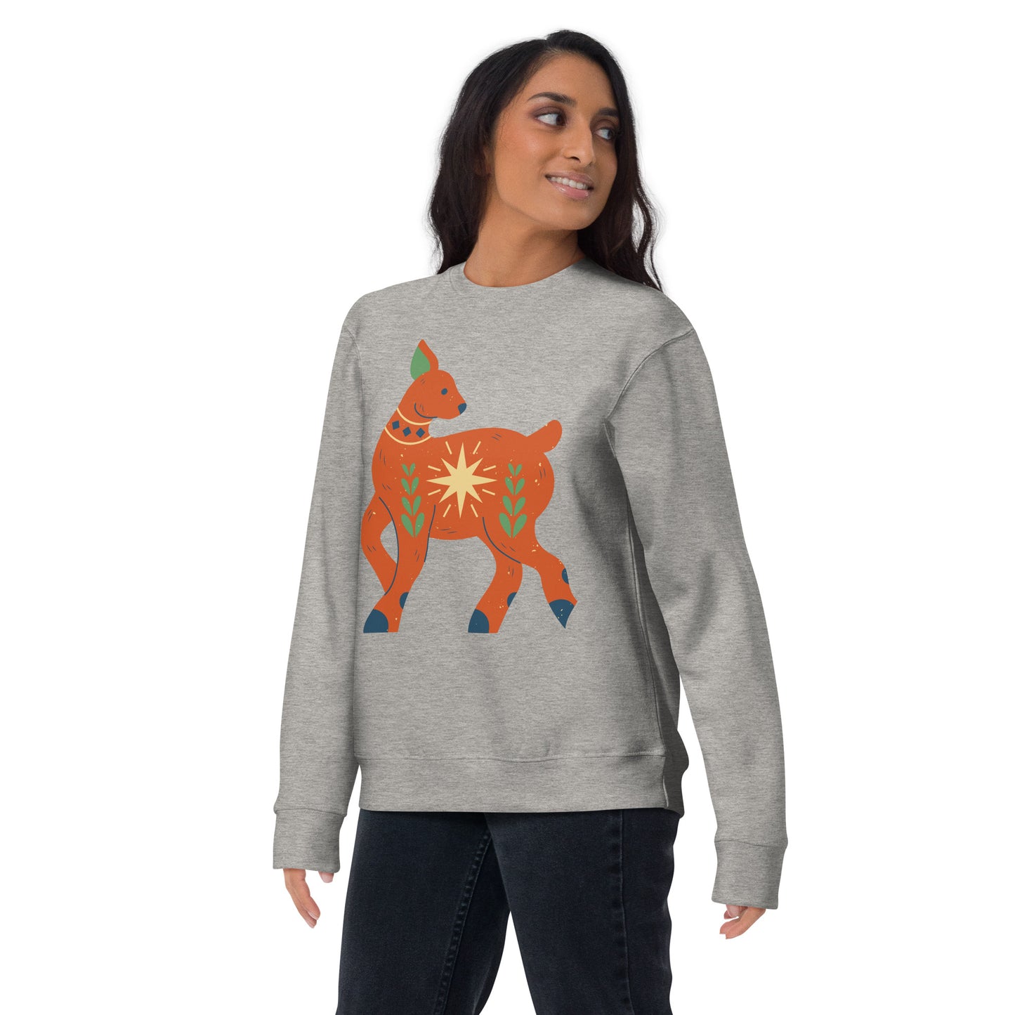 Sweatshirt premium unisexe - Cerf de Noël