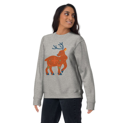 Sweatshirt premium unisexe - Cerf De Noël